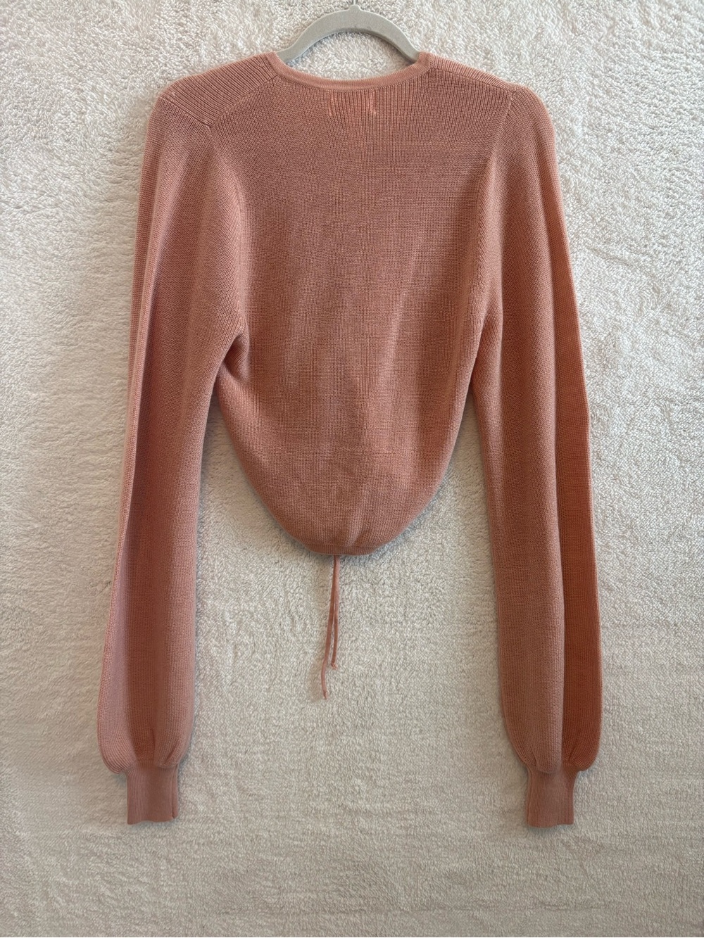 Beach Riot Kenzi Adjustable Tie Front Lightweight Sweater Rose Size Large - Picture 5 of 10